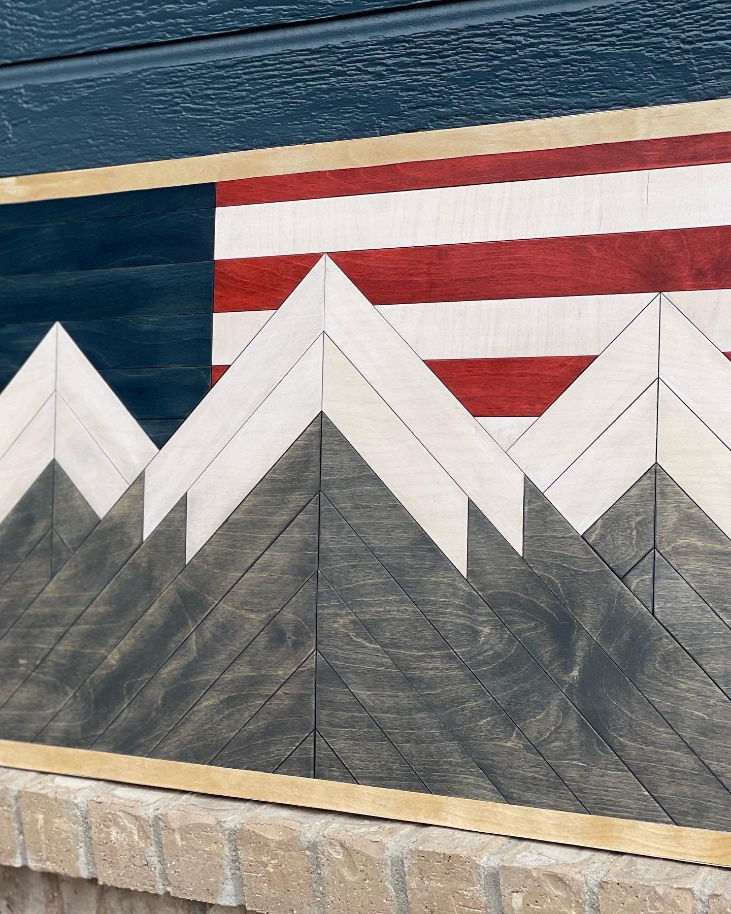 Colorado Wood Mountain Wall Art