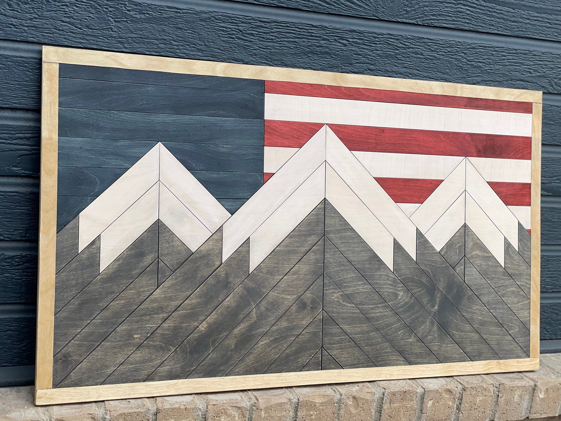 Colorado Wood Mountain Wall Art