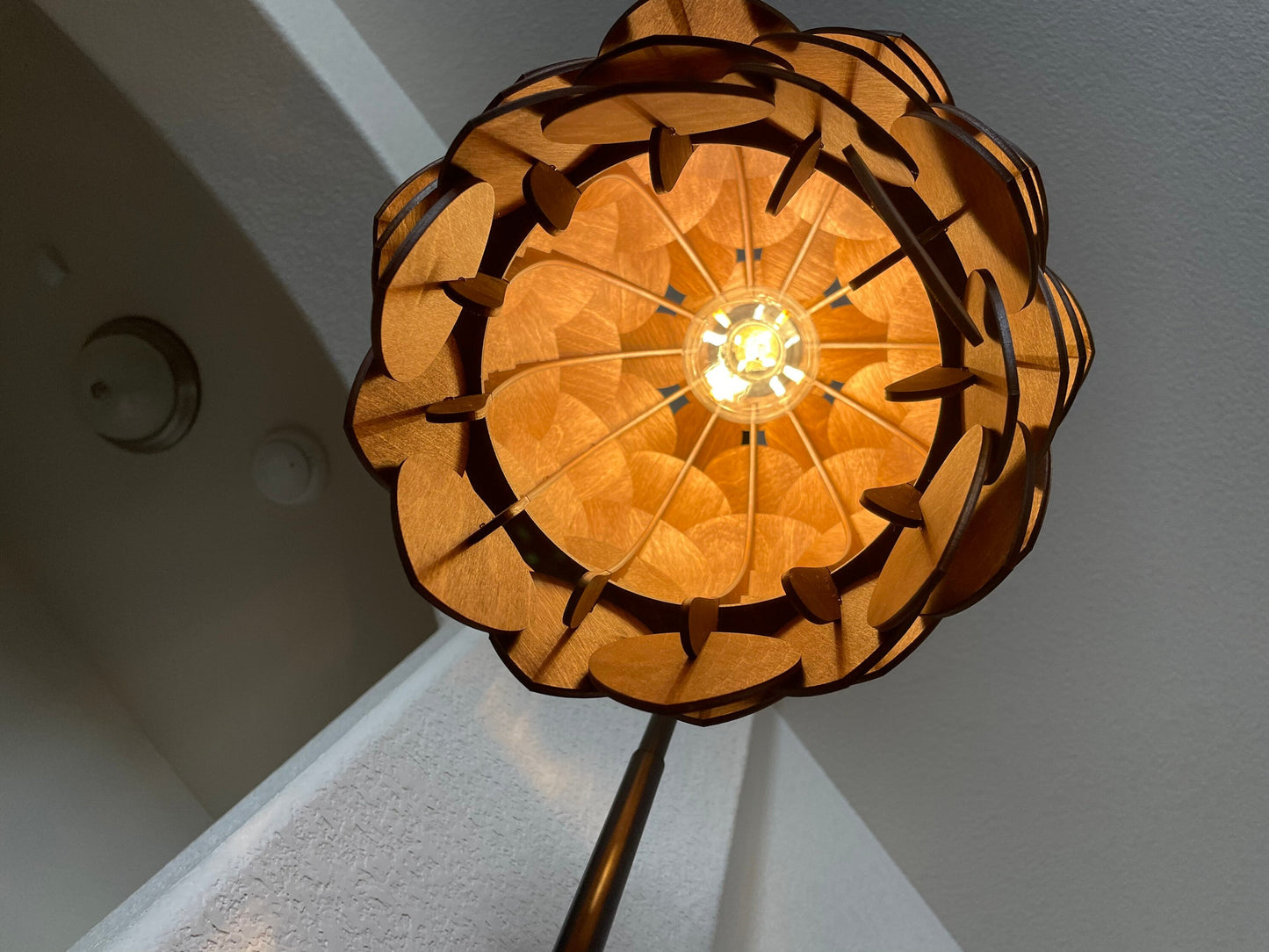 Unique Wooden Pinecone, Hop Pendant Lamp,  Chandelier, Floor Lamp