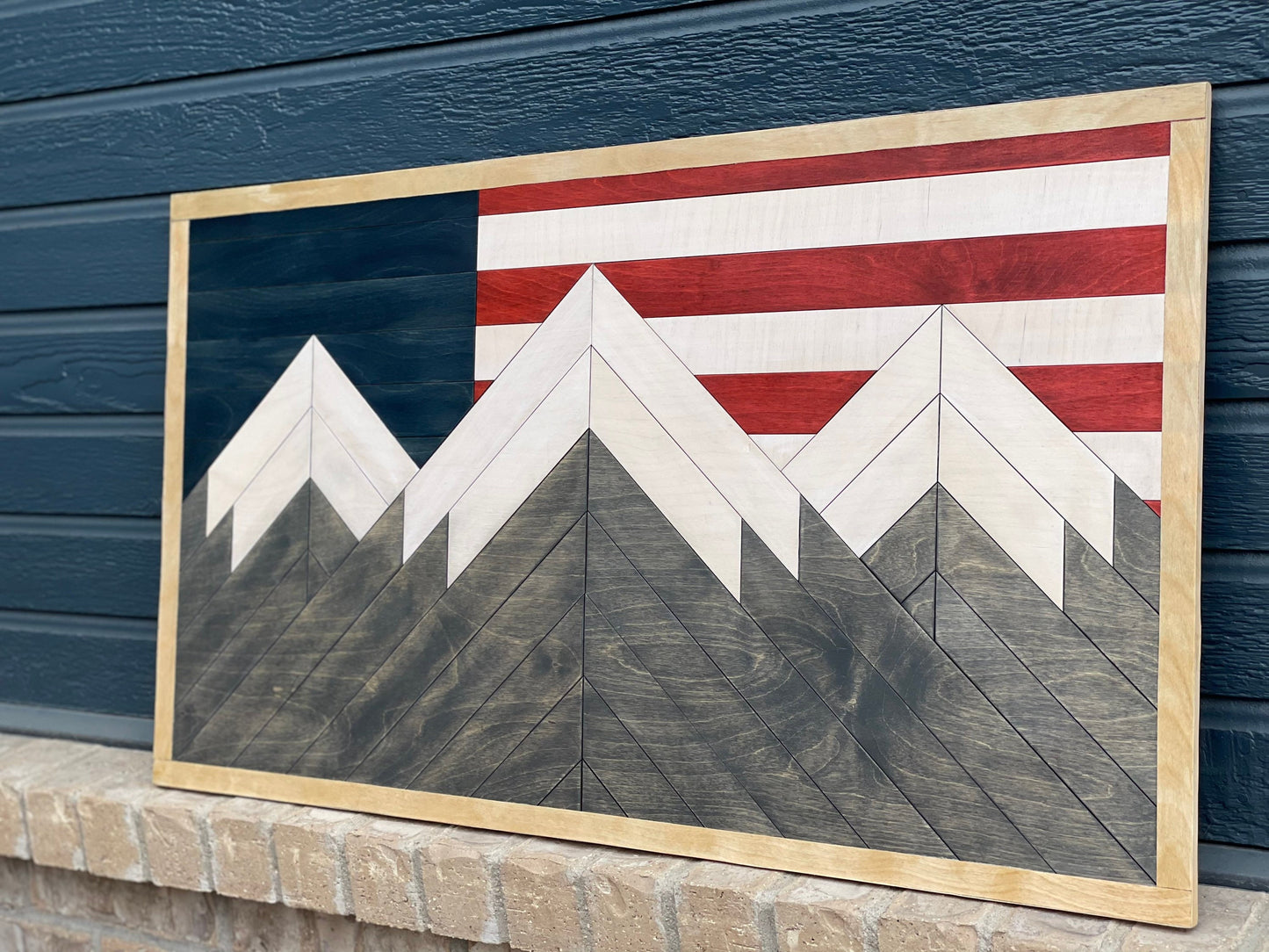 Colorado Wood Mountain Wall Art