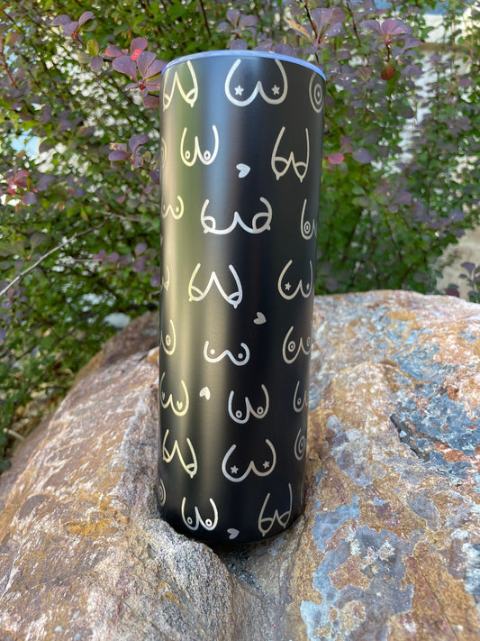 Women’s Boobs Engraved Stainless Steel Tumbler, 20oz