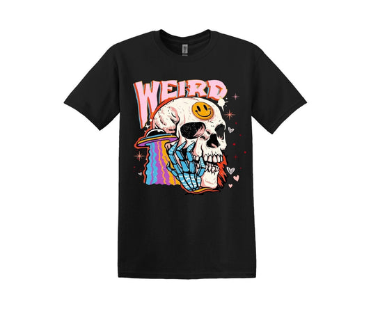 Weird Skull T-shirt, Cotton Unisex Style, Adult Tee