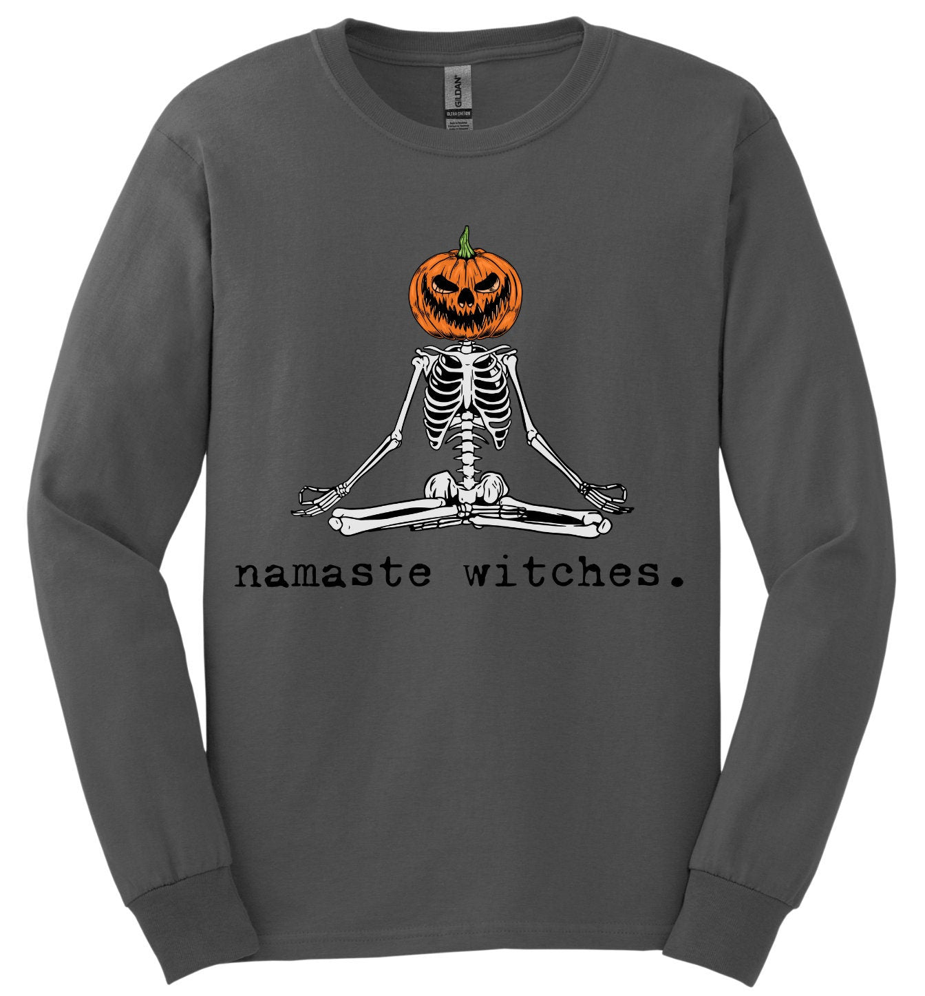 Namaste Witches; Long Sleeve & Short Sleeve Cotton Shirt, Adult Tee