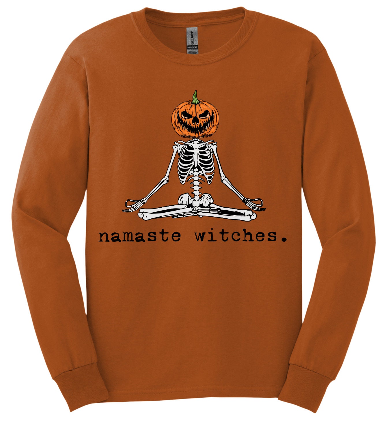 Namaste Witches; Long Sleeve & Short Sleeve Cotton Shirt, Adult Tee