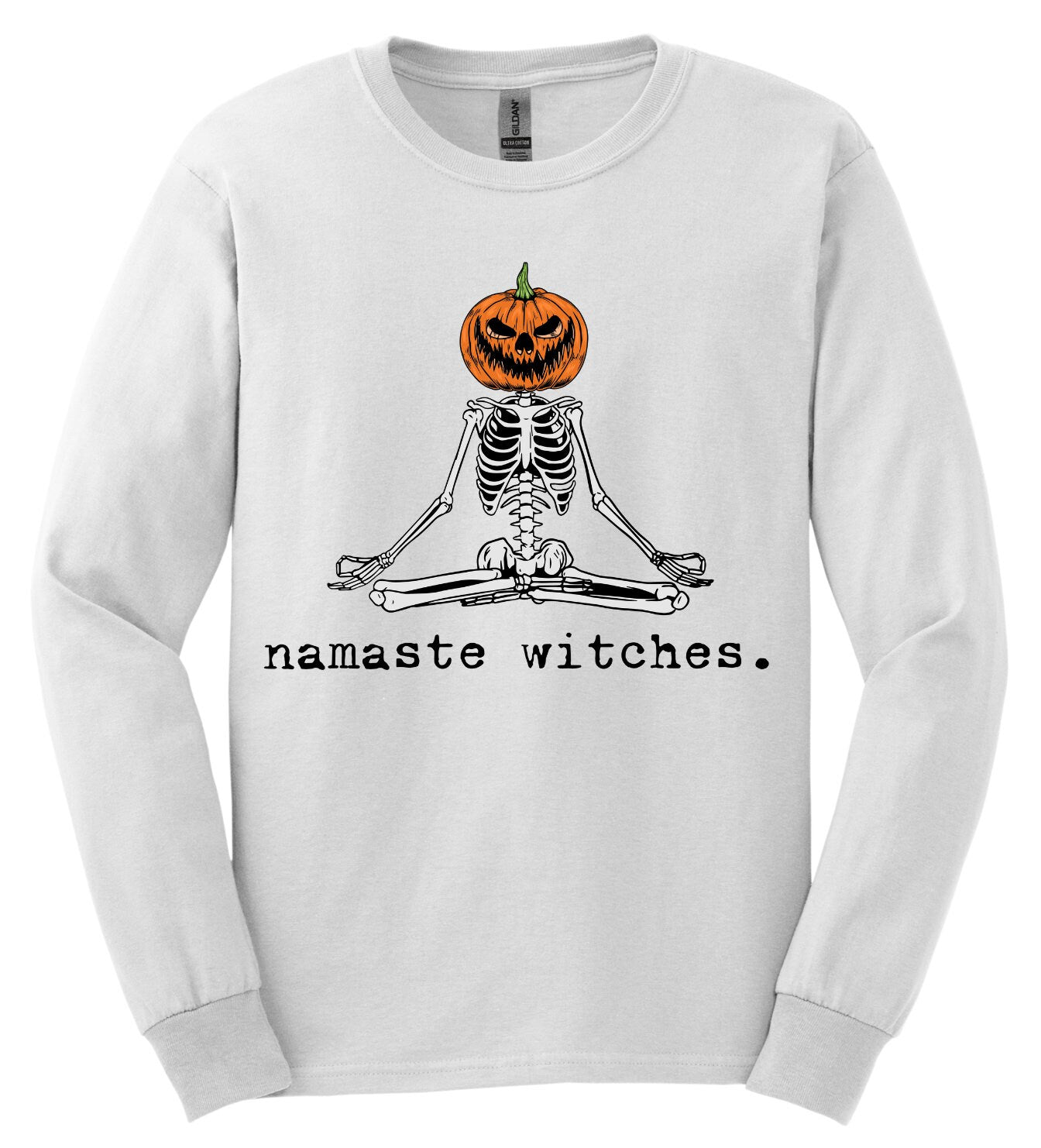 Namaste Witches; Long Sleeve & Short Sleeve Cotton Shirt, Adult Tee