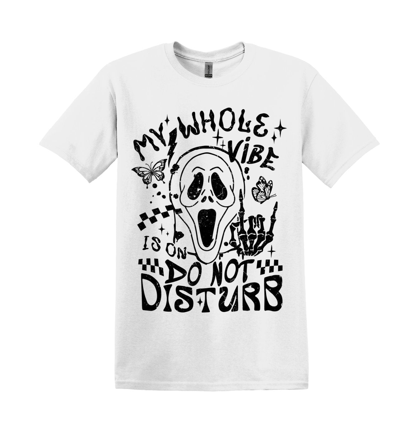Do Not Disturb my Vibe Long Sleeve and Short Sleeve Shirt, Cotton Adult Tee