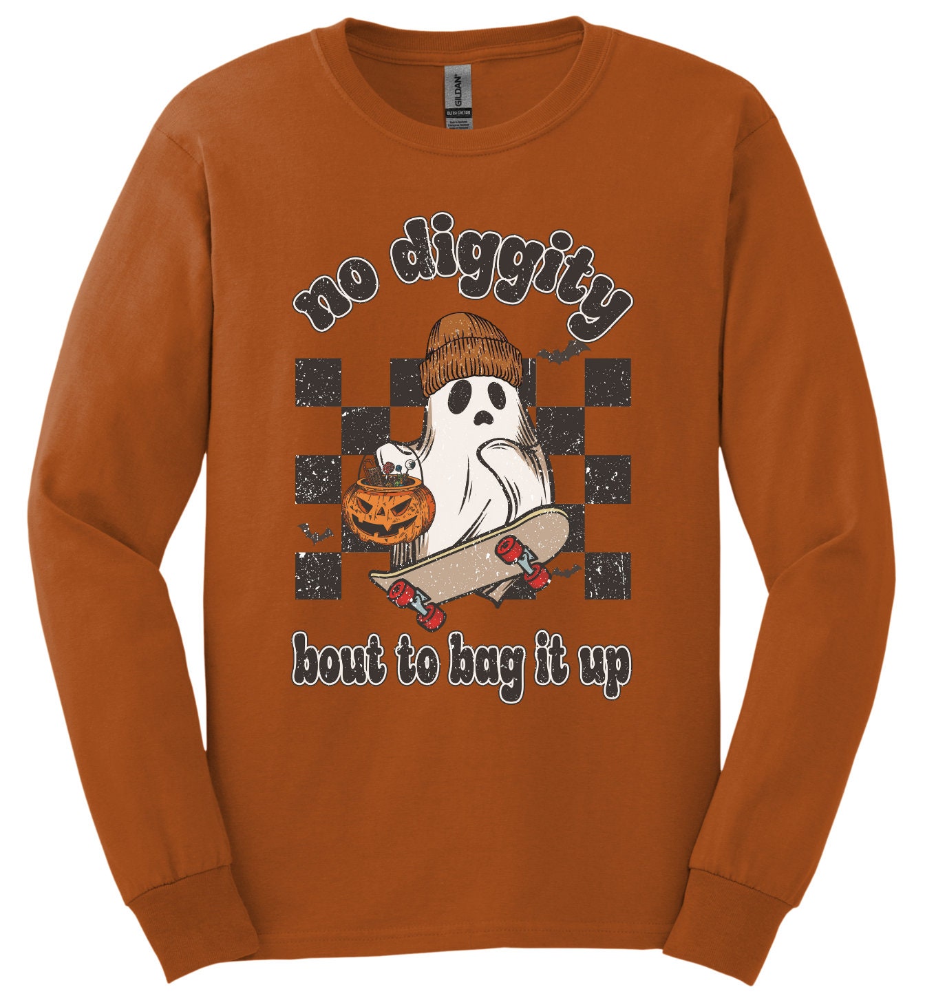 No Diggity Halloween Shirt; Long Sleeve & Short Sleeve Cotton Adult Tee