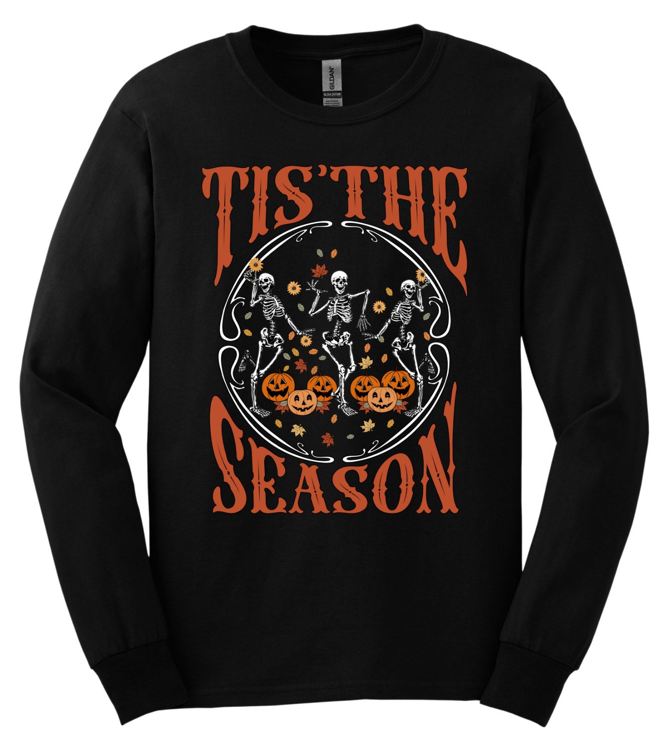 Tis The Season; Spooky Season; Fall Long Sleeve & Short Sleeve Cotton Adult Tee