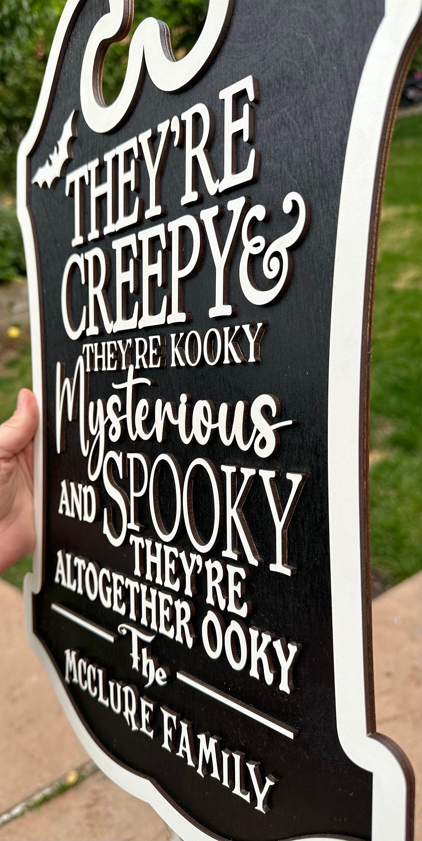 Personalized Halloween Home Decor; Wooden Wall Art