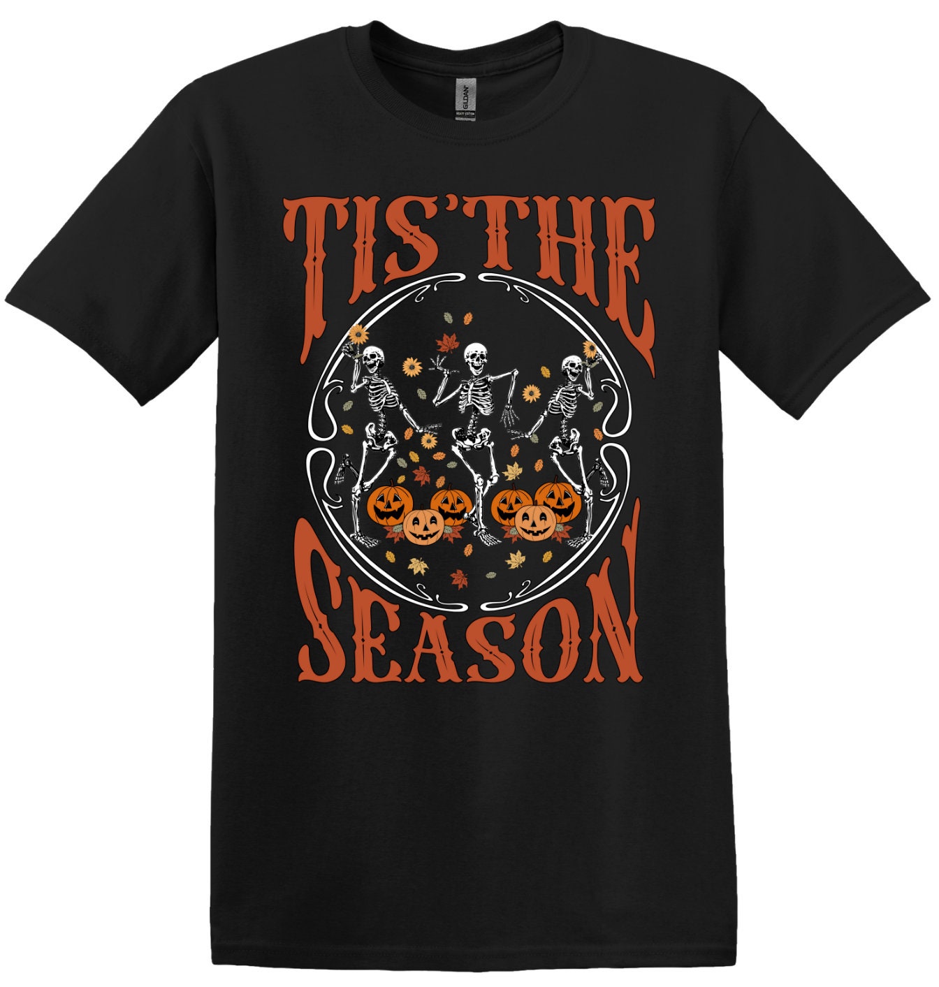 Tis The Season; Spooky Season; Fall Long Sleeve & Short Sleeve Cotton Adult Tee