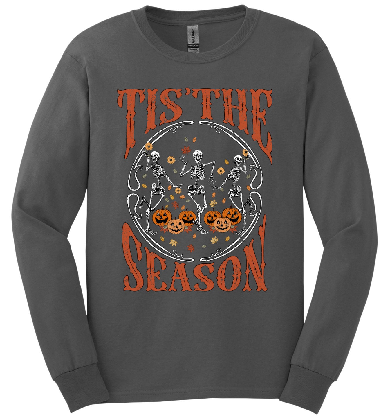 Tis The Season; Spooky Season; Fall Long Sleeve & Short Sleeve Cotton Adult Tee