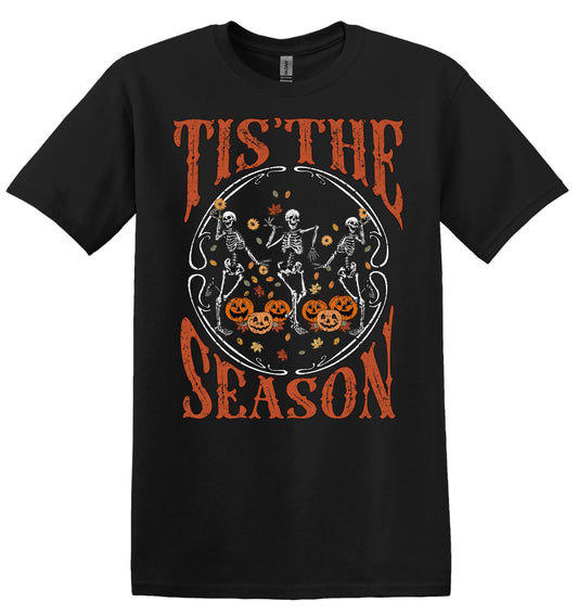 Tis The Season; Spooky Season; Fall Long Sleeve & Short Sleeve Cotton Adult Tee