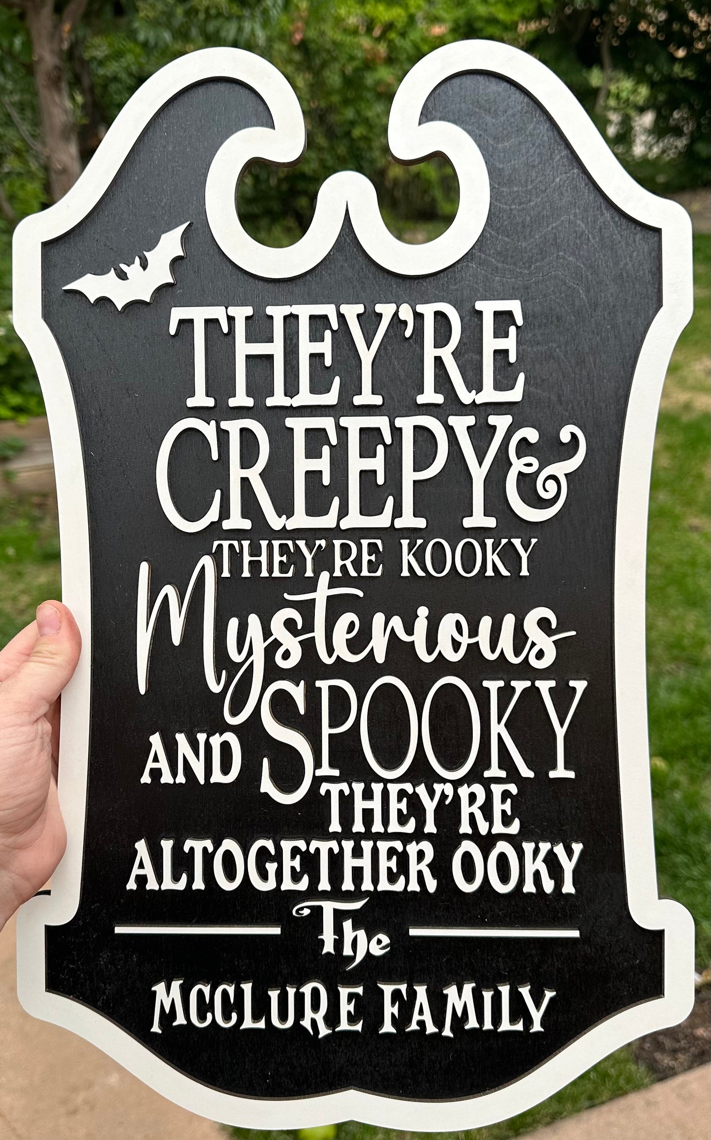 Personalized Halloween Home Decor; Wooden Wall Art