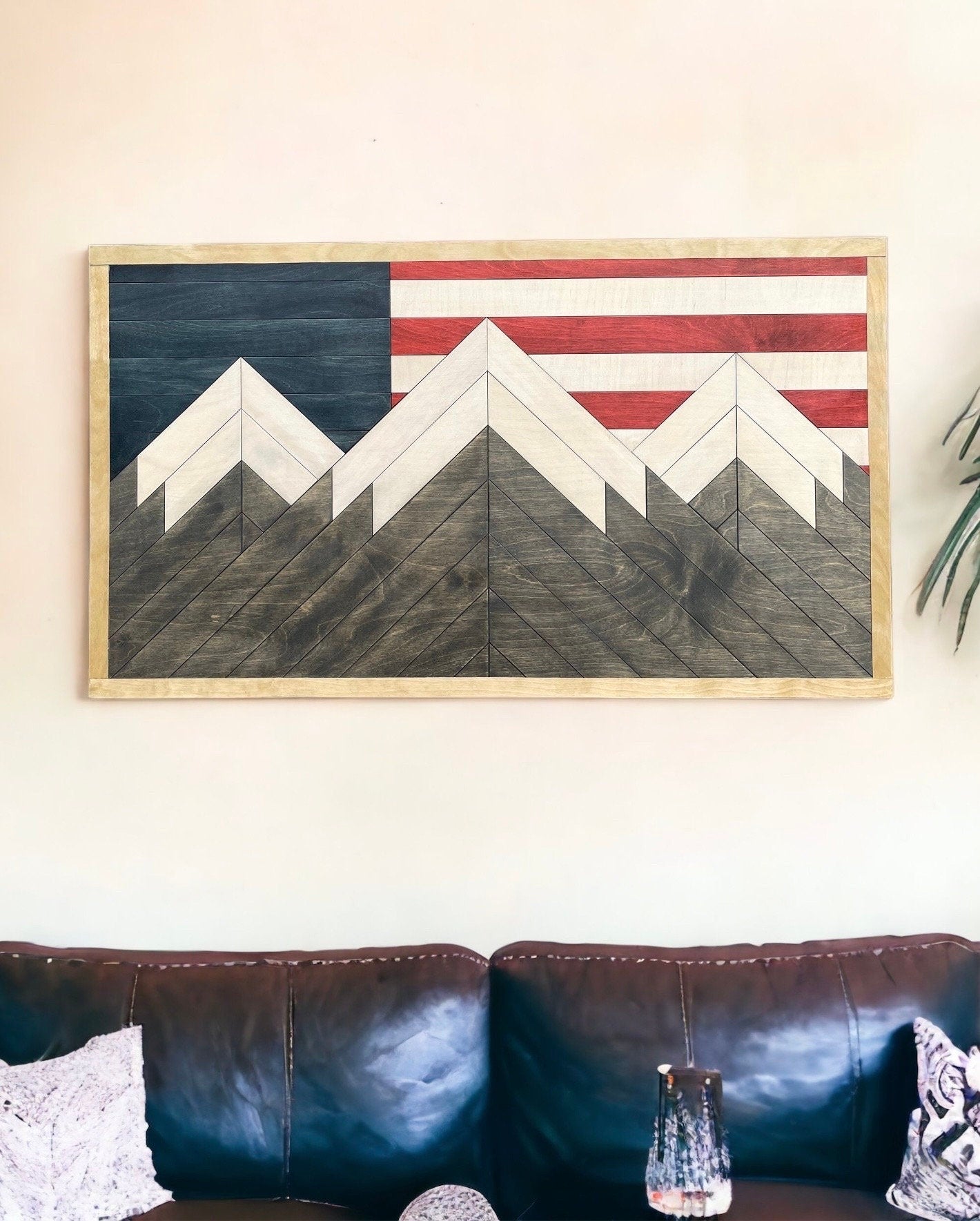 Colorado Wood Mountain Wall Art