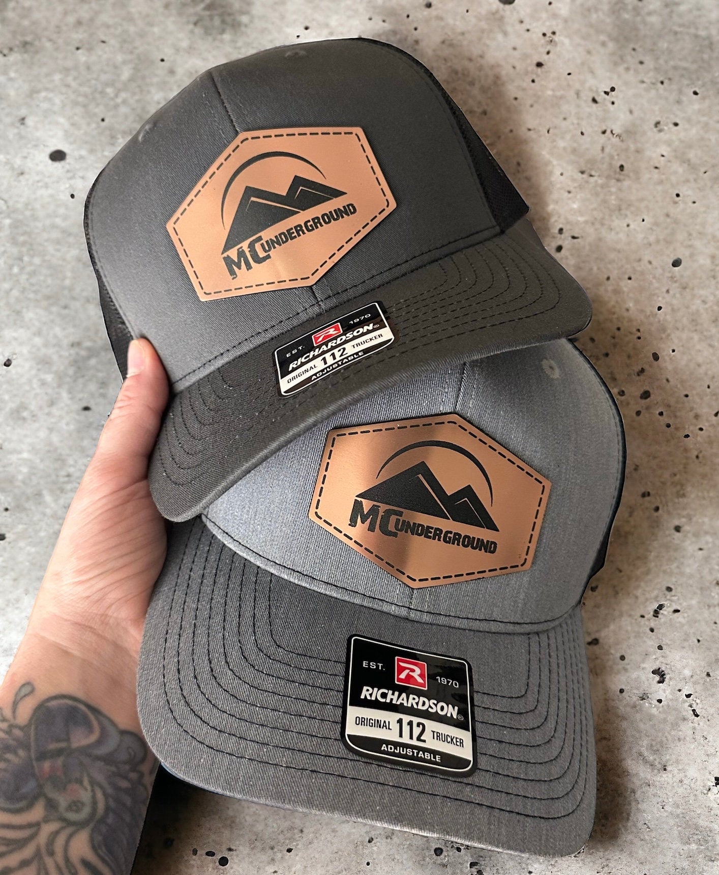 Custom Logo Brushed Metal Style Richardson Hats