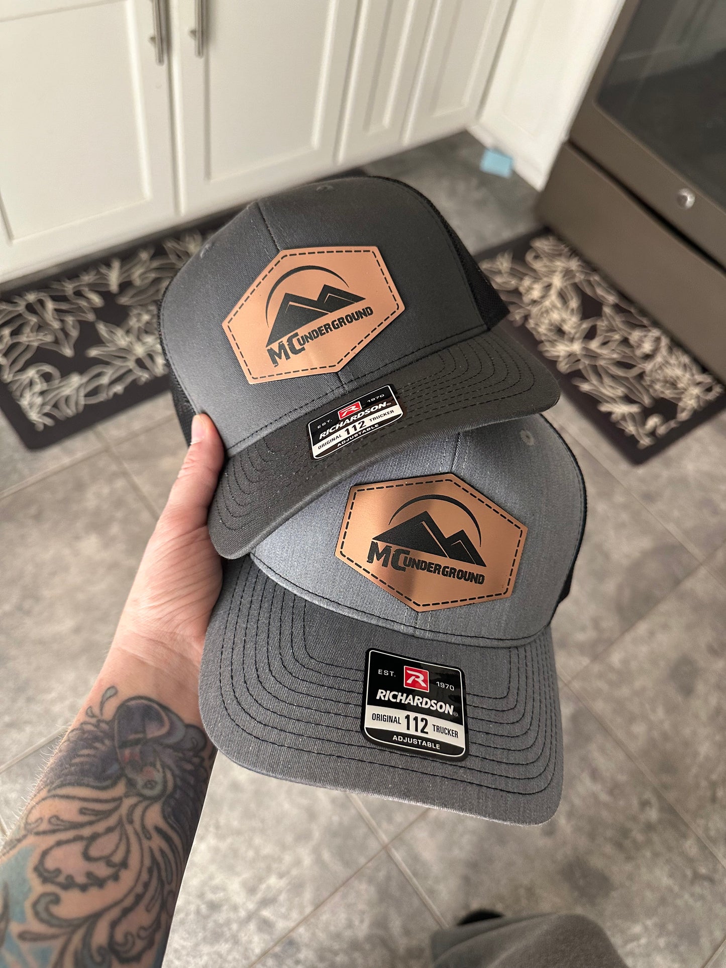 Custom Logo Brushed Metal Style Richardson Hats