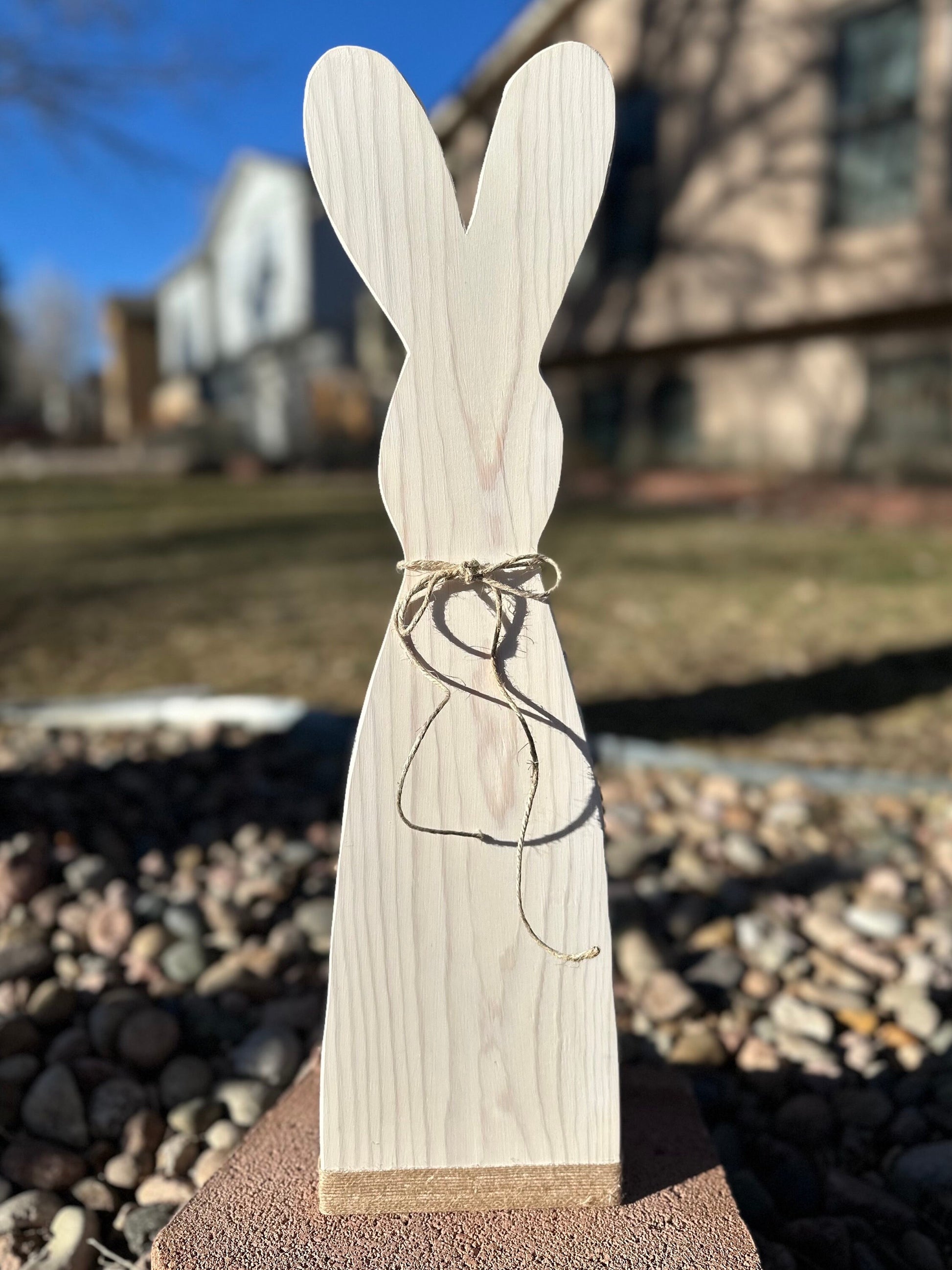 Easter Bunny Porch Decor, Solid Pine