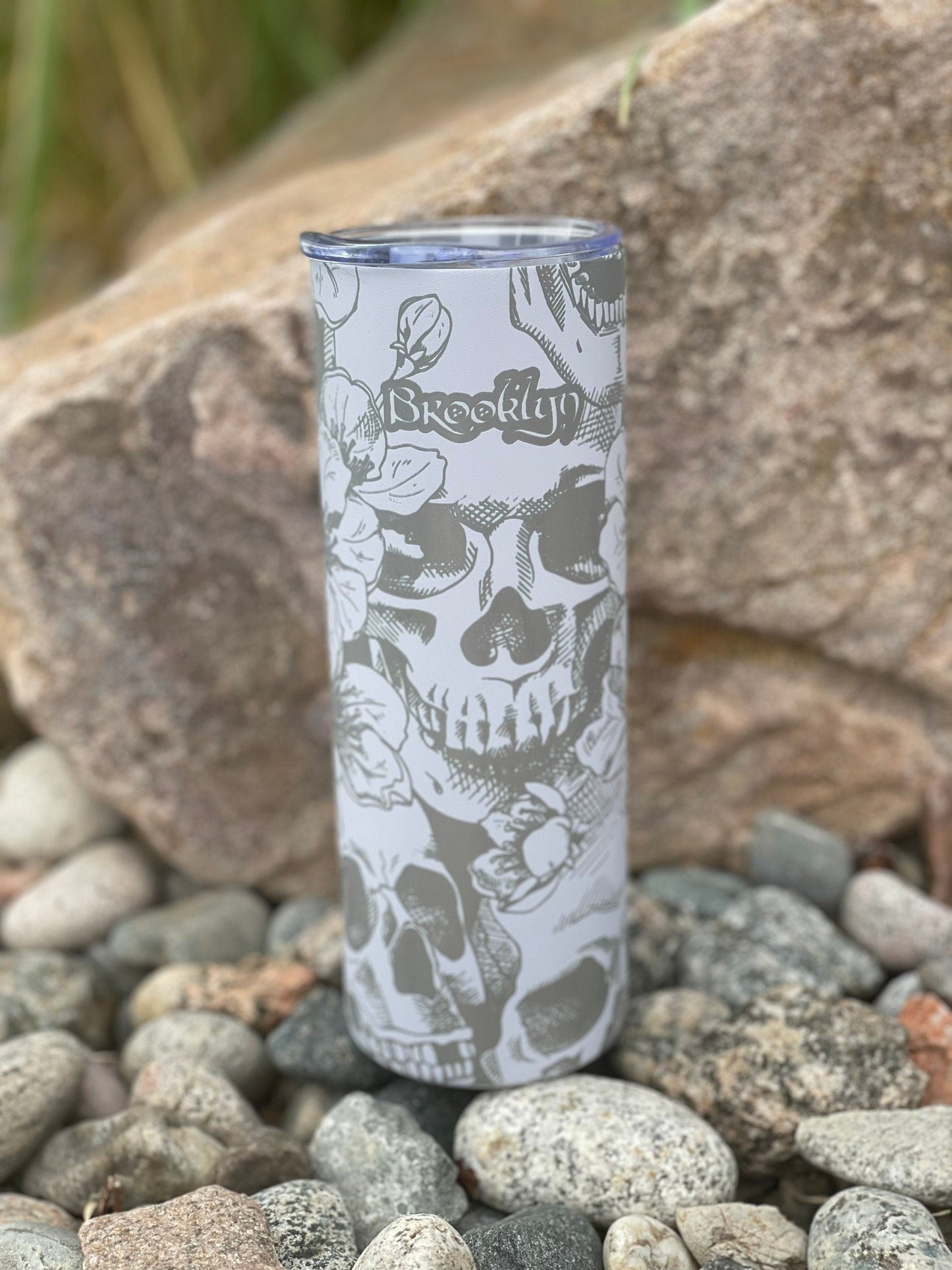 Custom Engraved 20oz Stainless Steel Tumbler, Free Personalization Optional