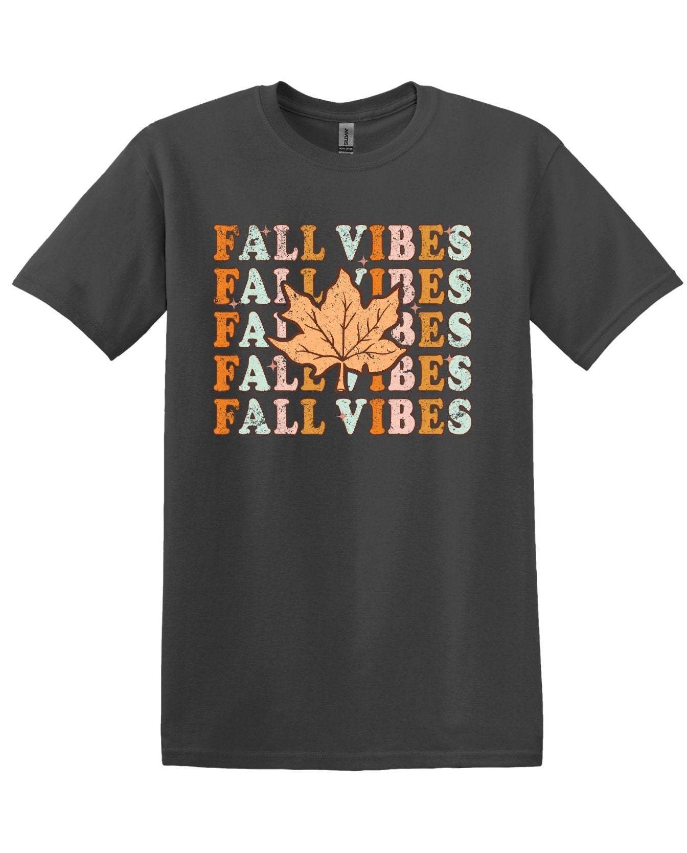 Fall Vibes; Long Sleeve and Short Sleeve Cotton Shirt, Adult Tee