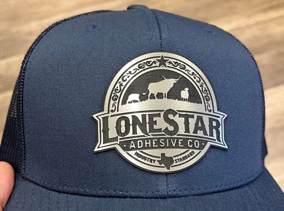 Custom Logo Brushed Metal Style Richardson Hats