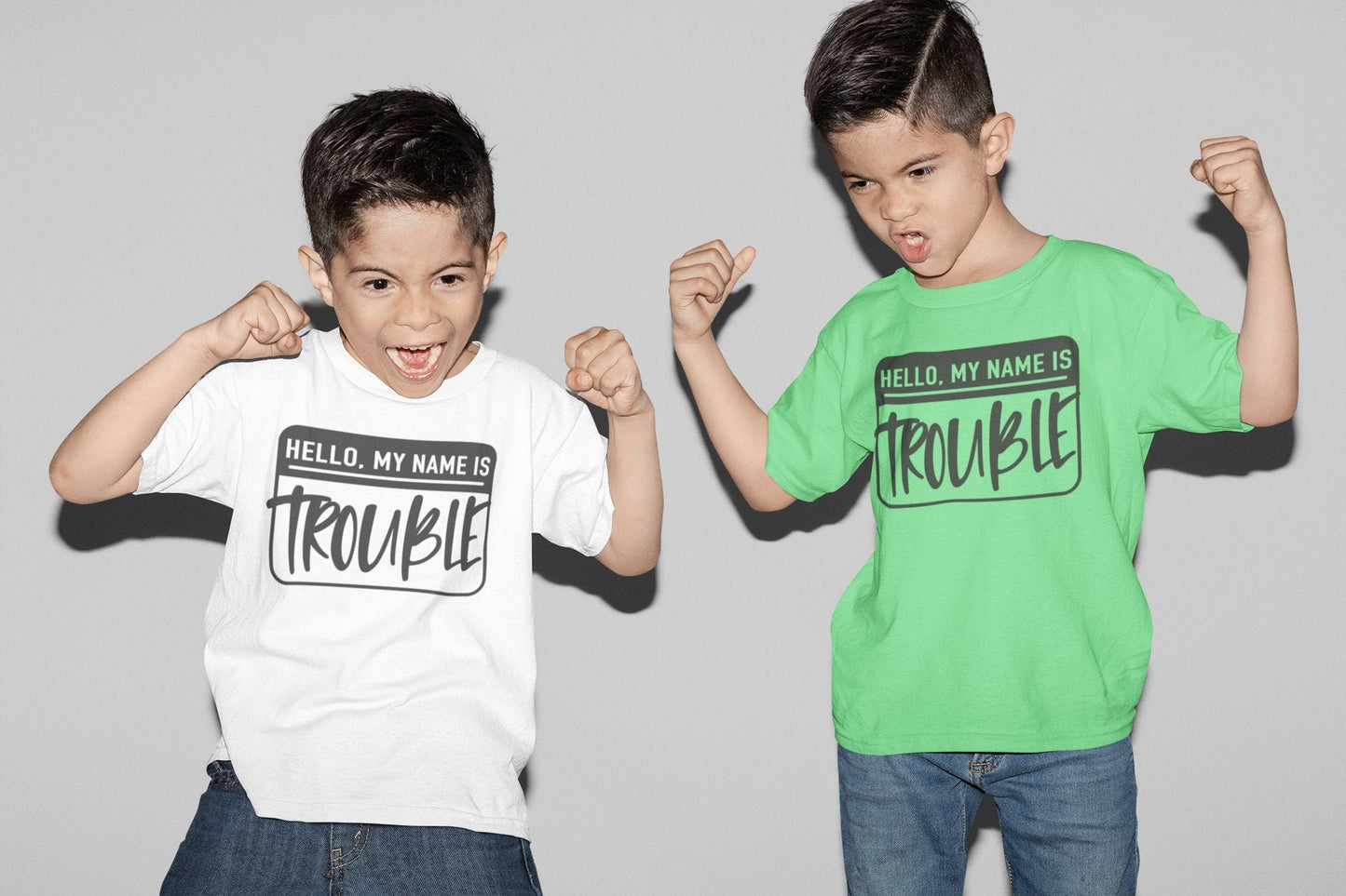 My Name is Trouble Kids Tee, Cotton