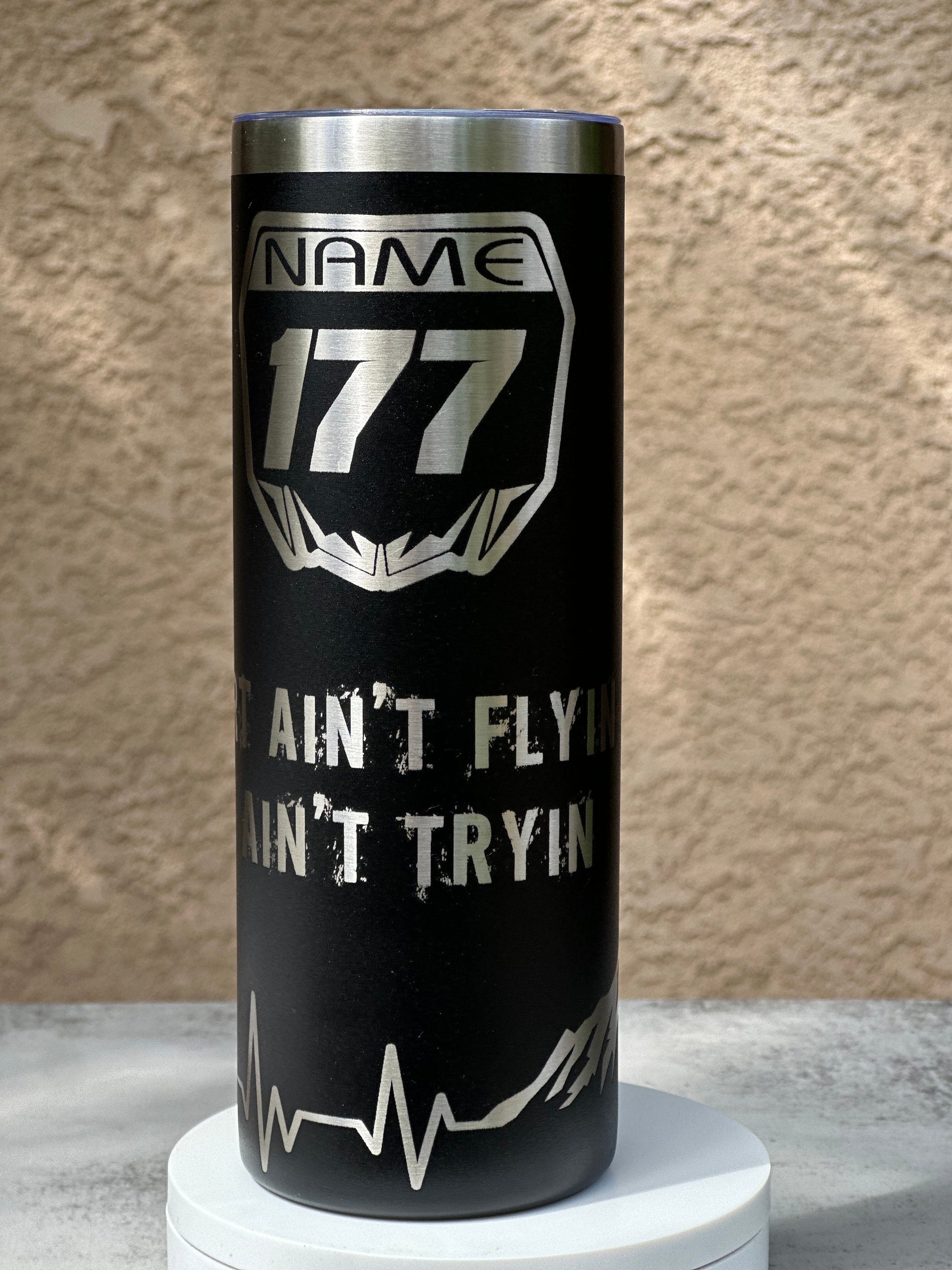 Personalized Motocross Tumbler for Dad, 20oz