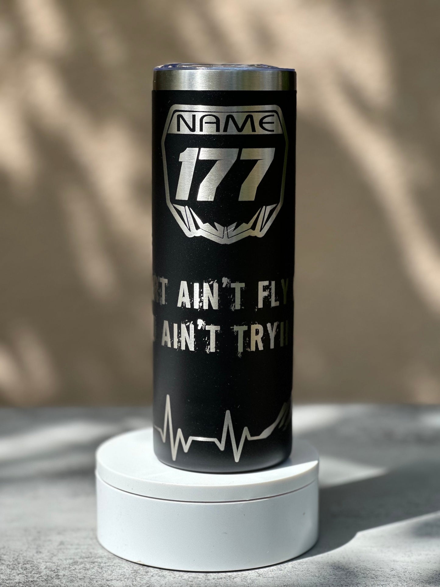 Personalized Motocross Tumbler for Dad, 20oz