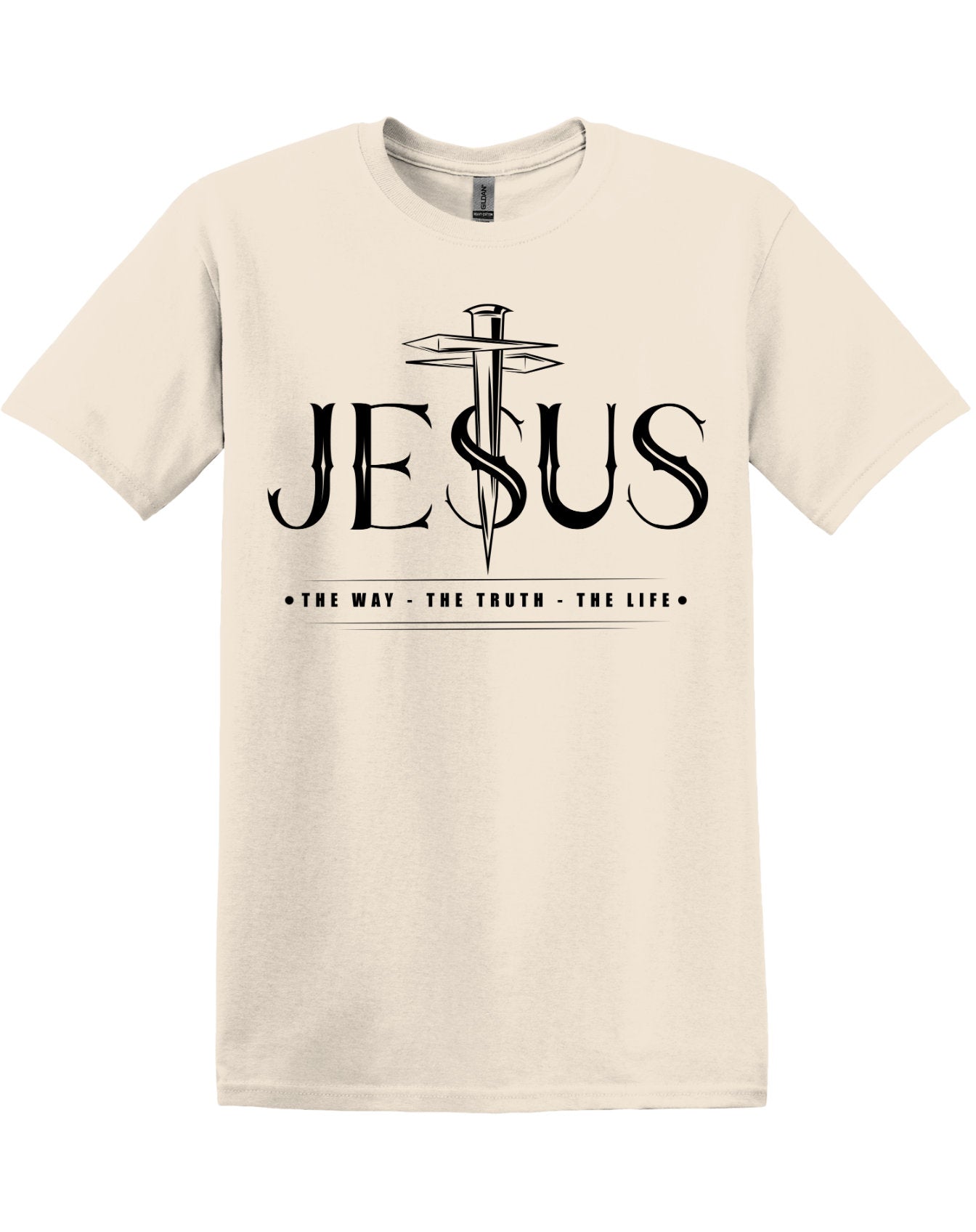 Jesus- The Way The Truth The Life, John 14:6 Bible Scripture, Unisex, Adult Tee