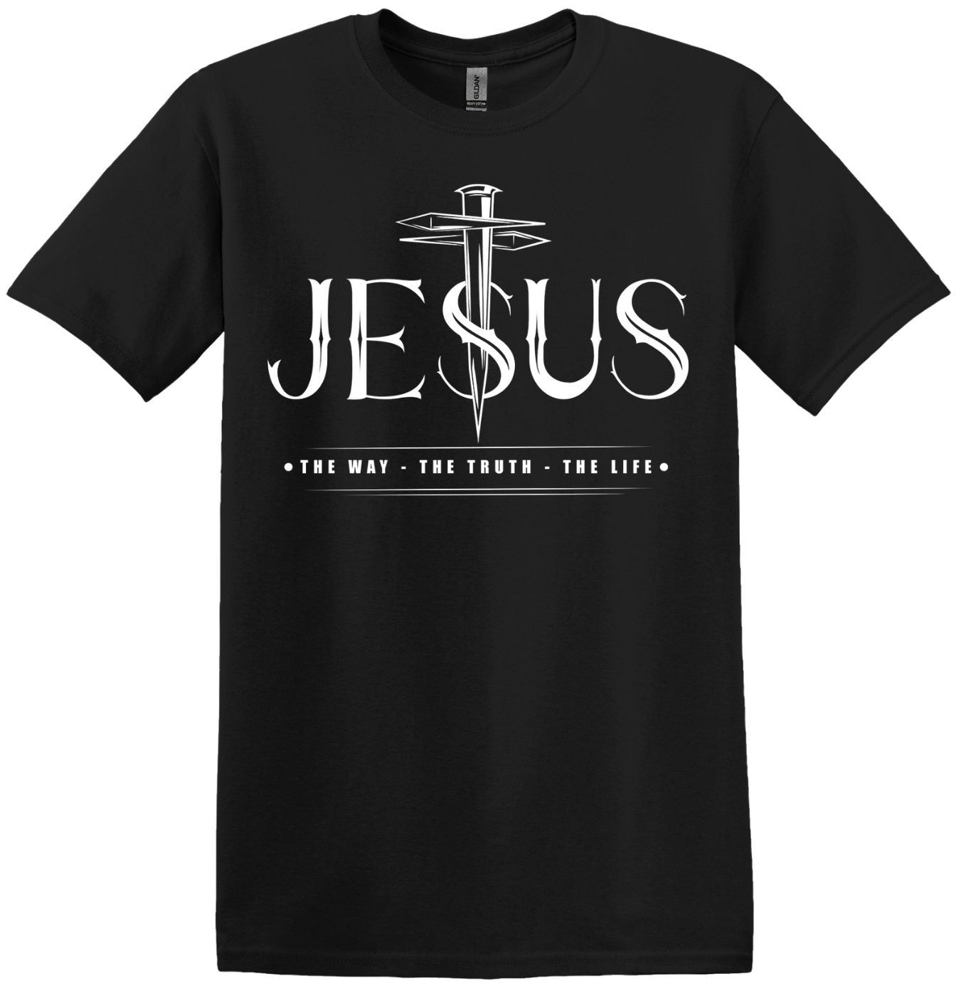 Jesus- The Way The Truth The Life, John 14:6 Bible Scripture, Unisex, Adult Tee