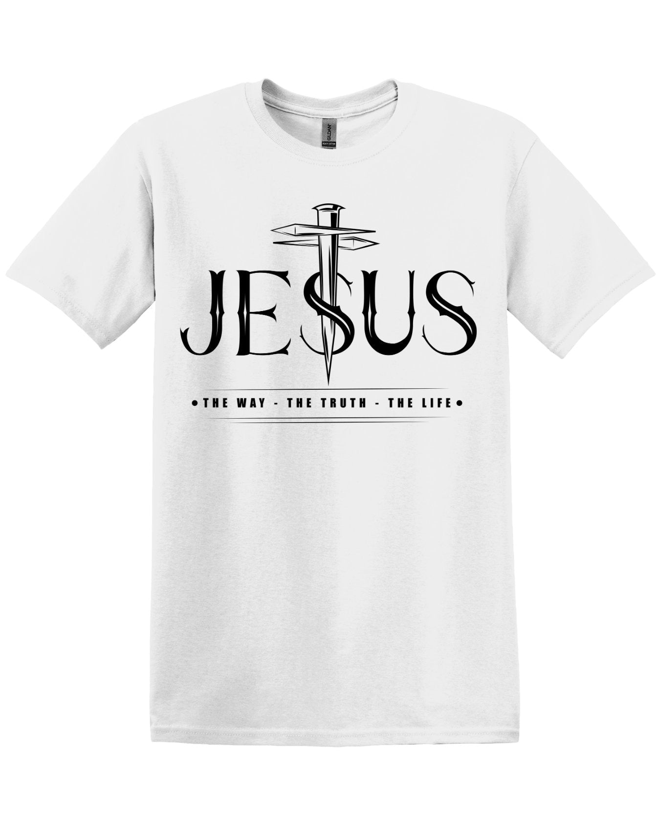 Jesus- The Way The Truth The Life, John 14:6 Bible Scripture, Unisex, Adult Tee