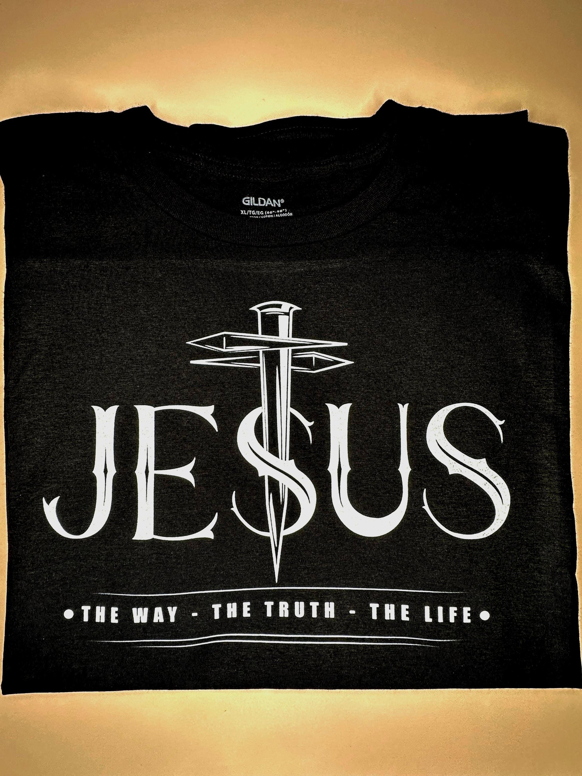 Jesus- The Way The Truth The Life, John 14:6 Bible Scripture, Unisex, Adult Tee