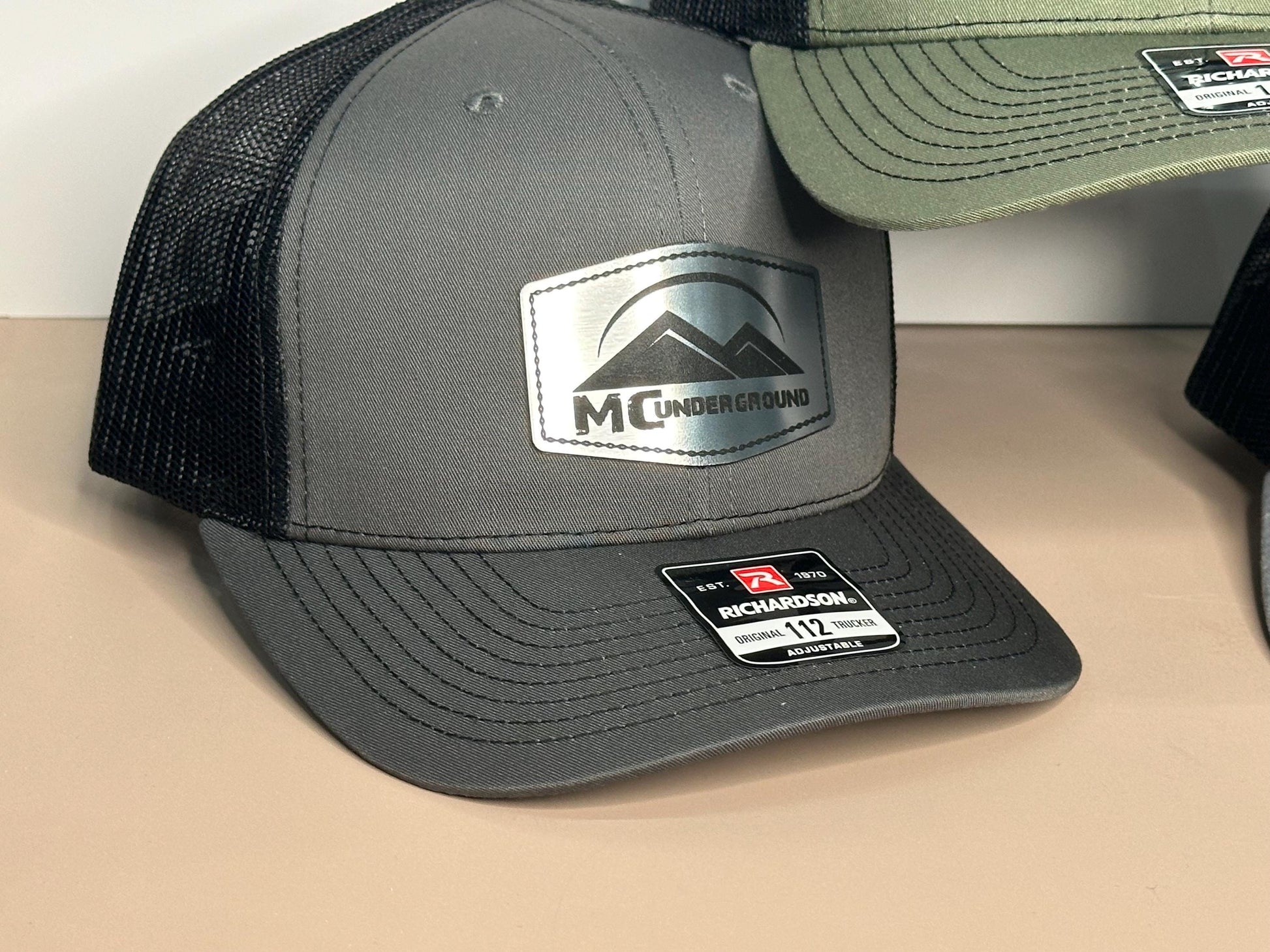 Custom Logo Brushed Metal Style Richardson Hats