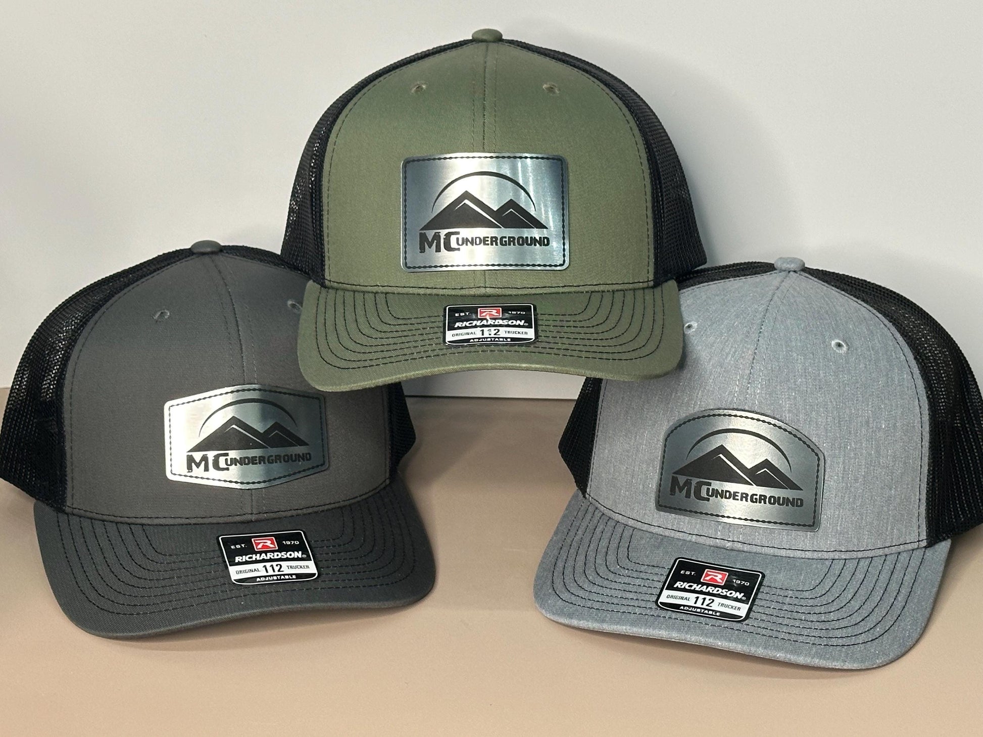 Custom Logo Brushed Metal Style Richardson Hats