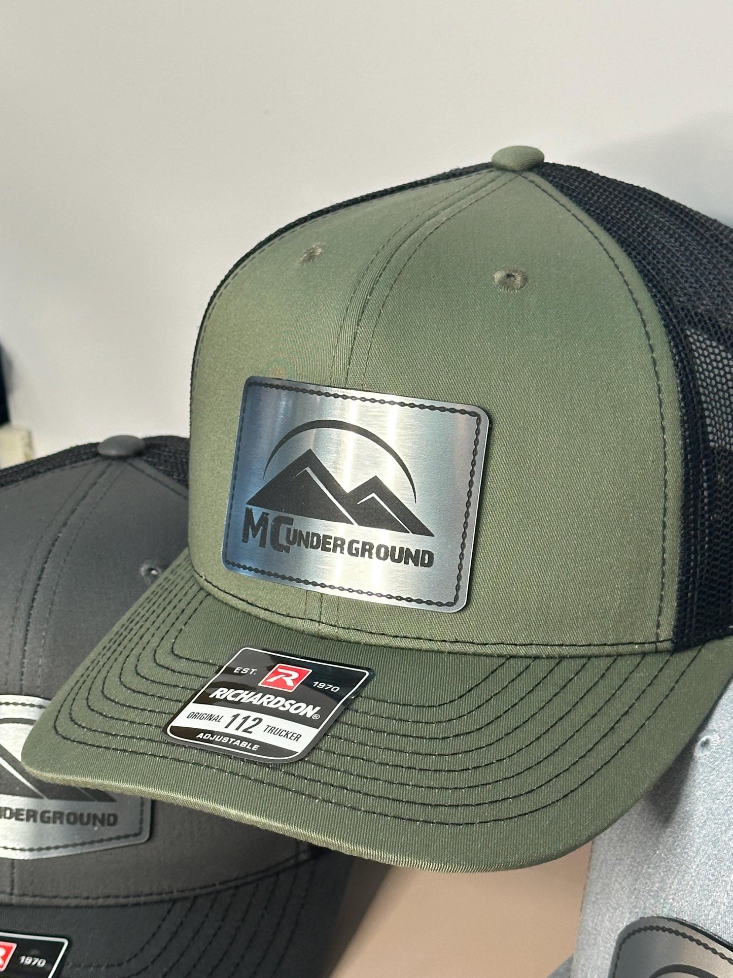 Custom Logo Brushed Metal Style Richardson Hats