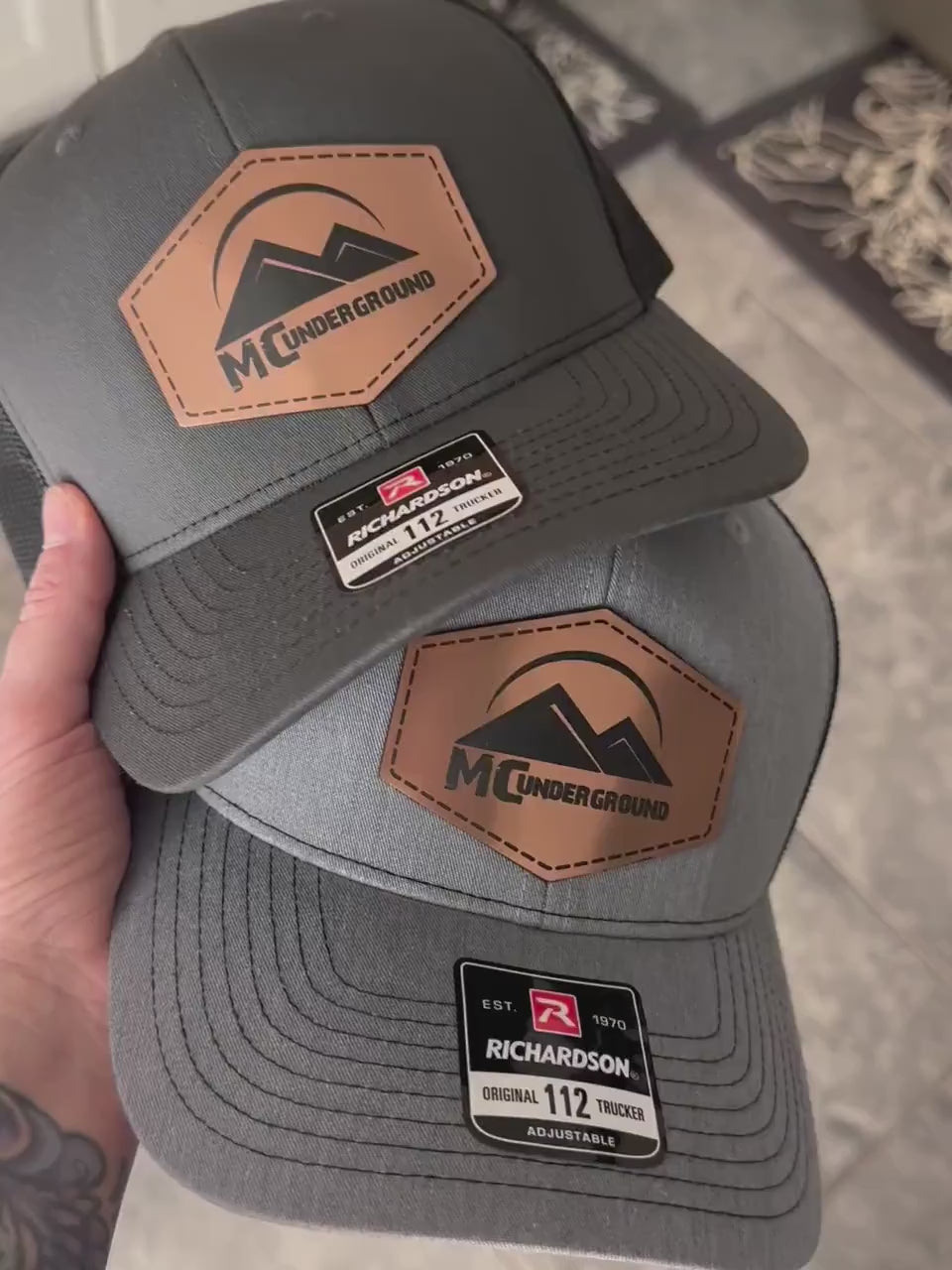 Custom Logo Brushed Metal Style Richardson Hats