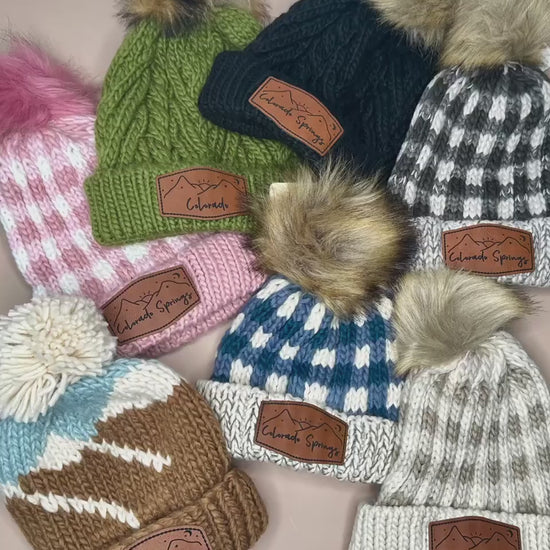 Infant and Toddler Beanies, Colorado Springs Beanies for Children, Baby Beanies, Custom Designed patches available