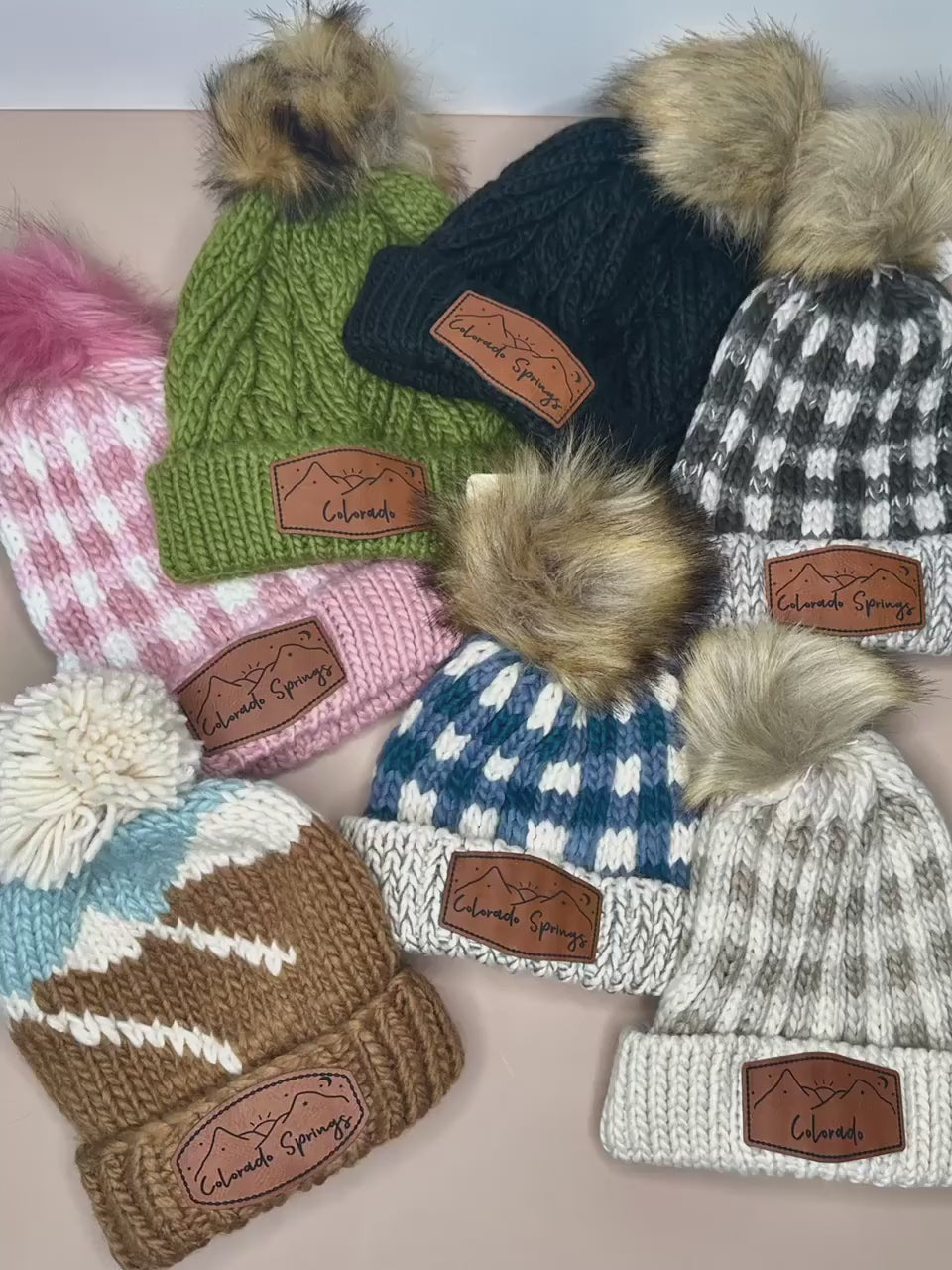 Infant and Toddler Beanies, Colorado Springs Beanies for Children, Baby Beanies, Custom Designed patches available